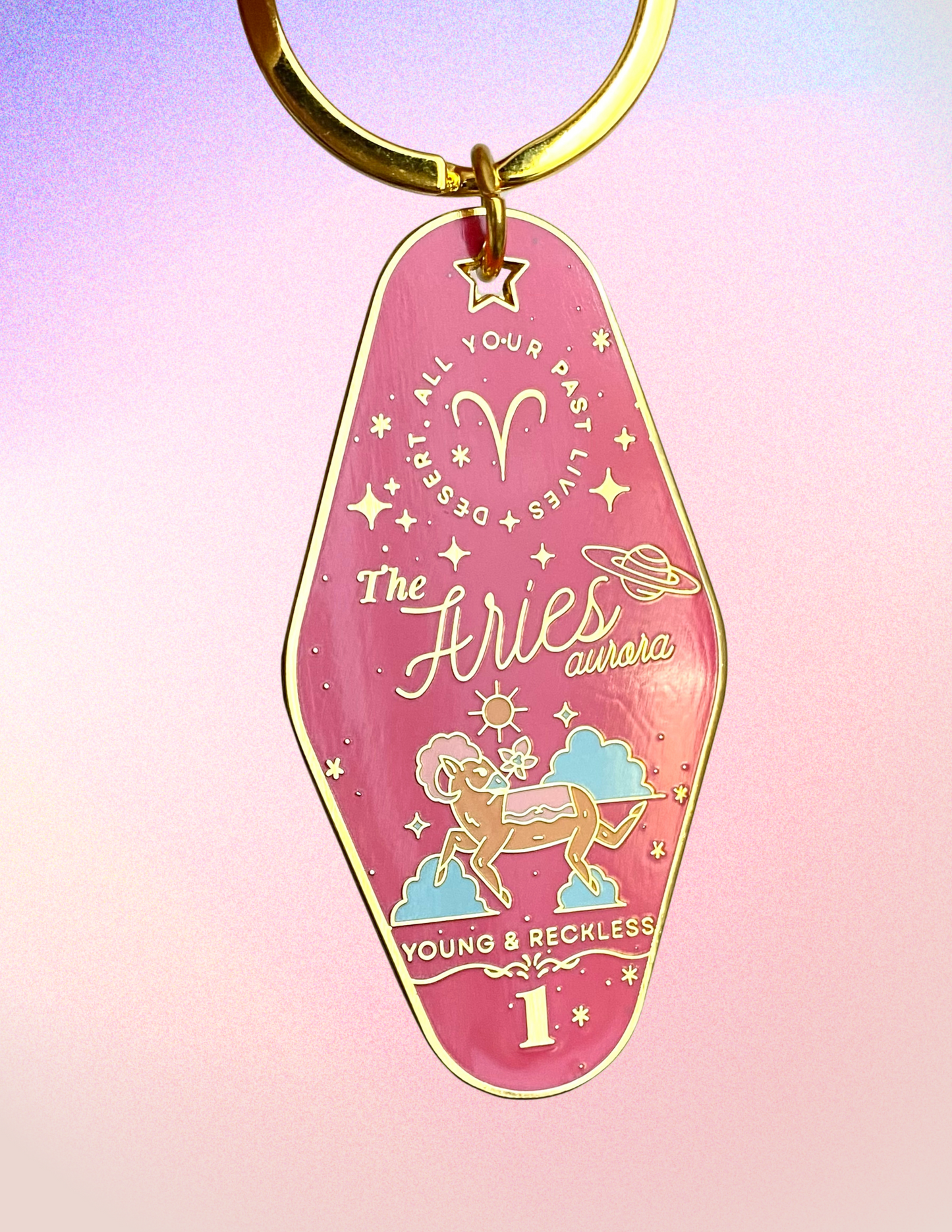 Aries Mini Motel Keychain