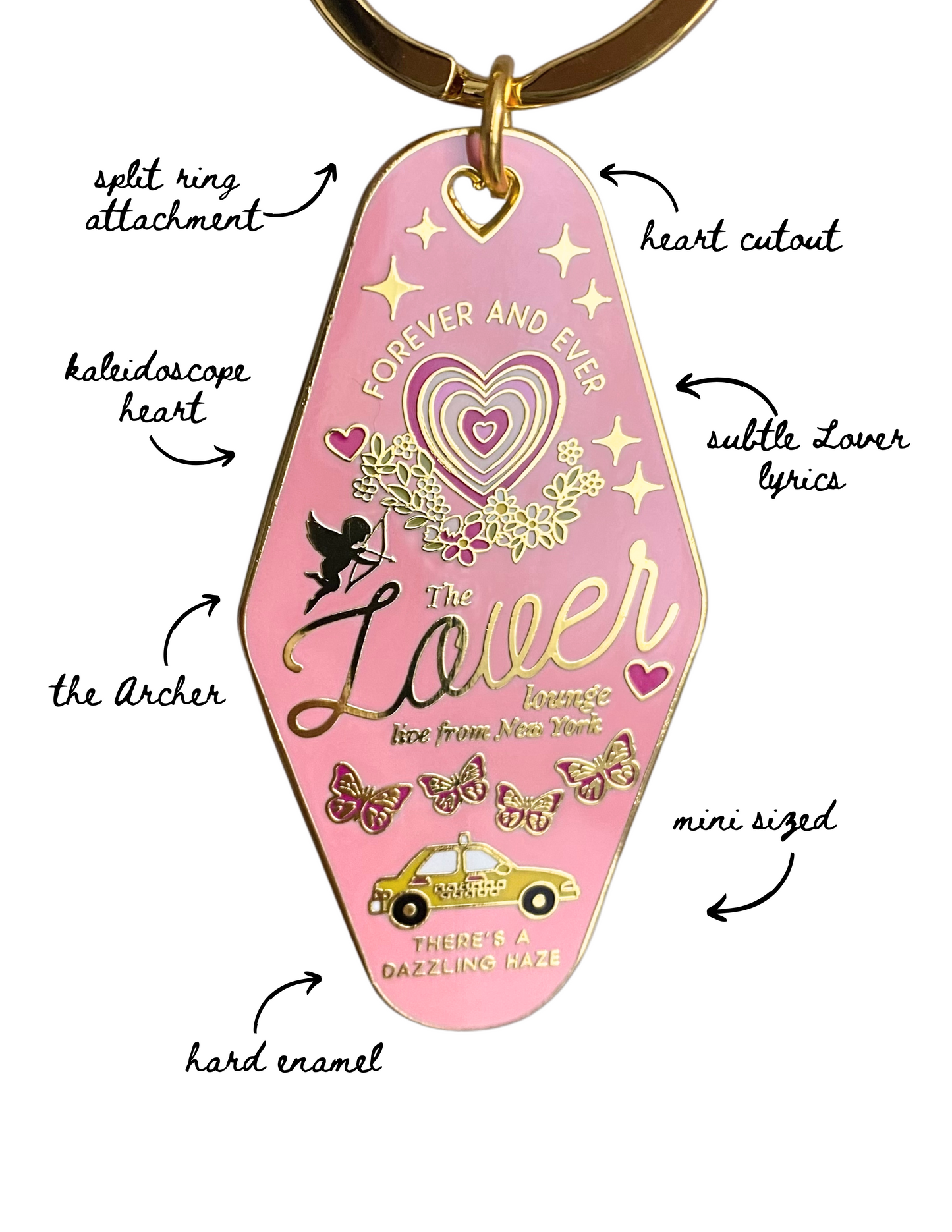 Lover Lounge Mini Motel Keychain