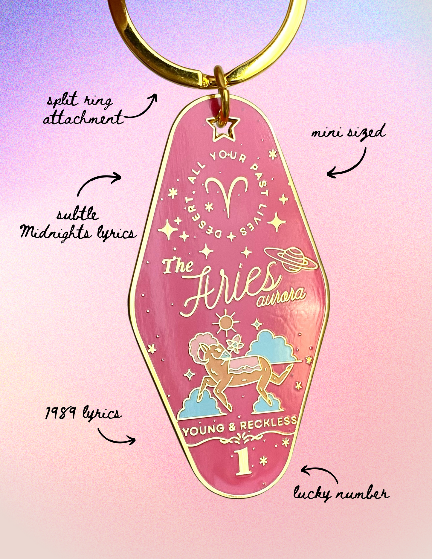 Aries Mini Motel Keychain
