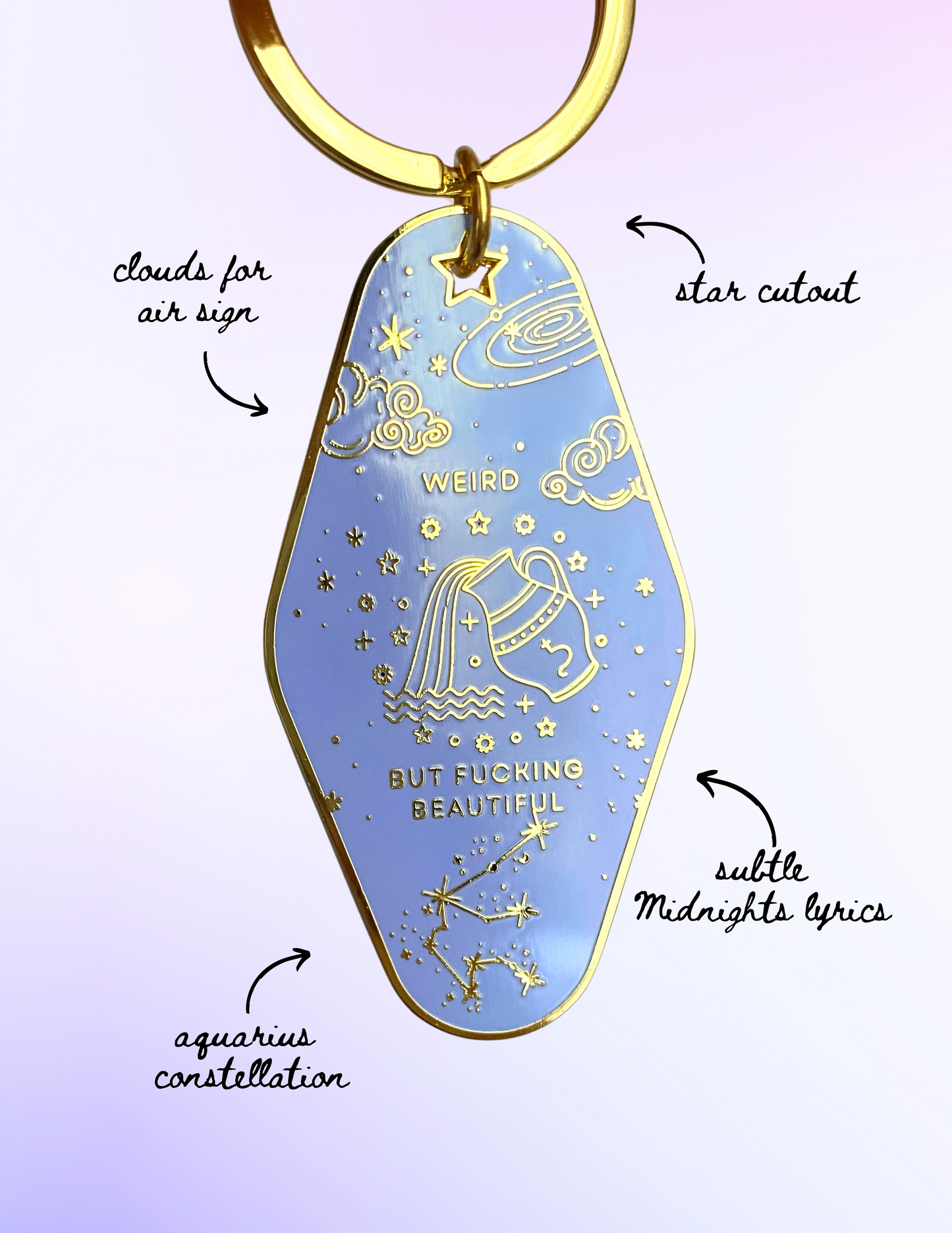Aquarius Mini Motel Keychain