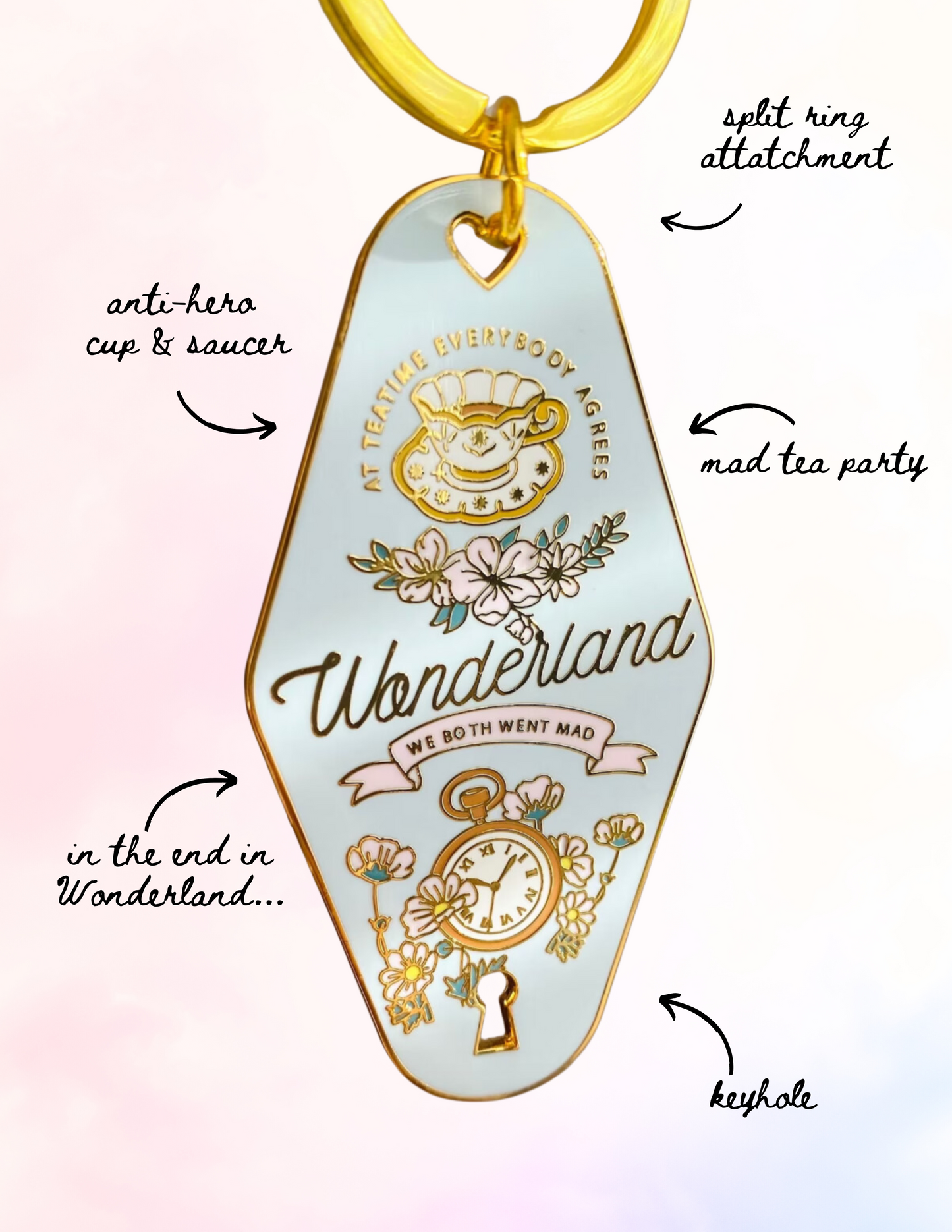Wonderland Mini Motel Keychain