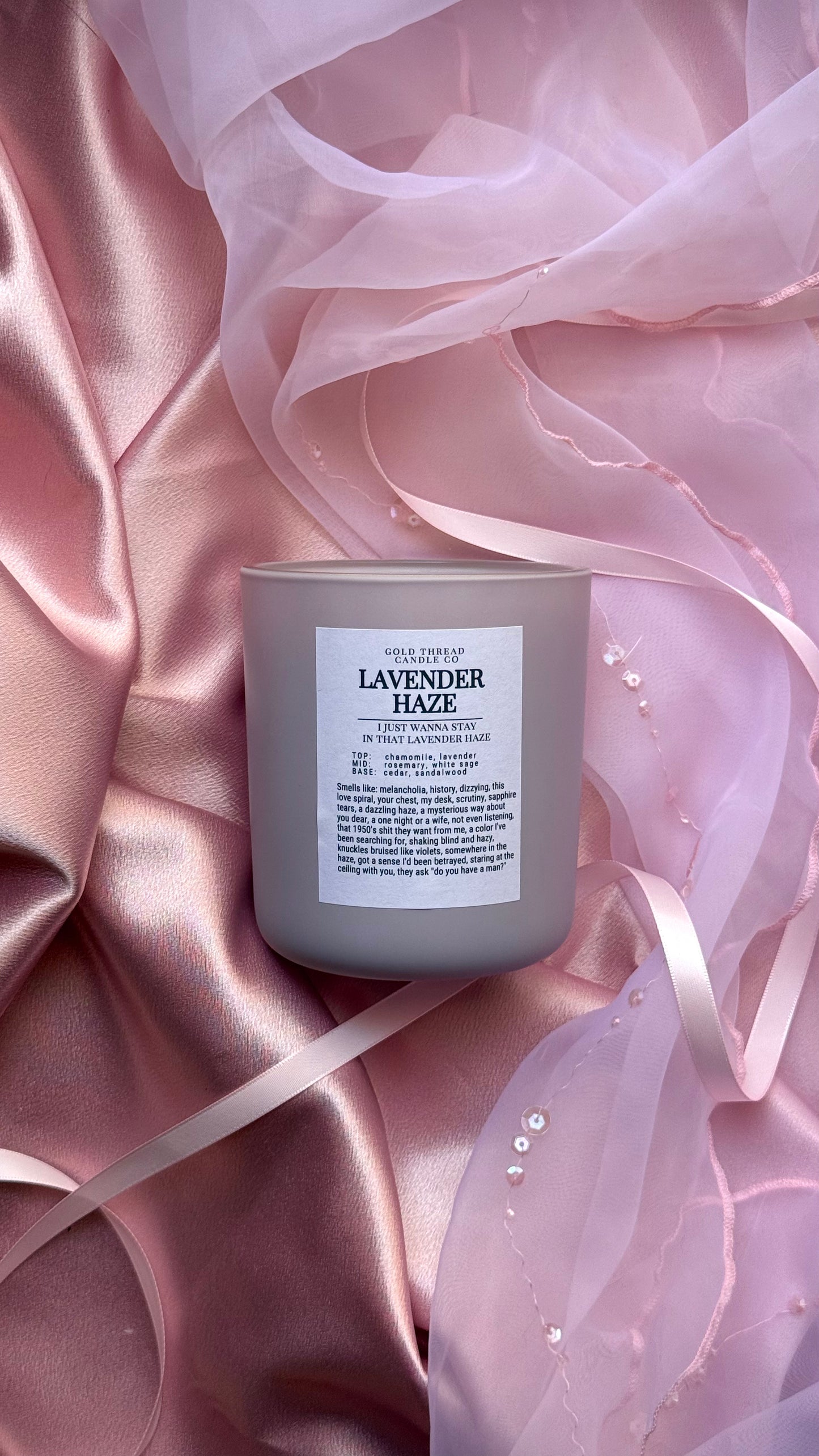 Lavender Haze Double Wick 12 oz Lavender Candle