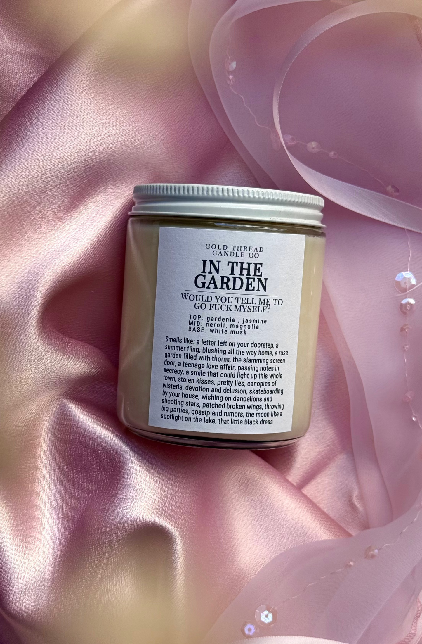 In The Garden 8 oz Gardenia Candle