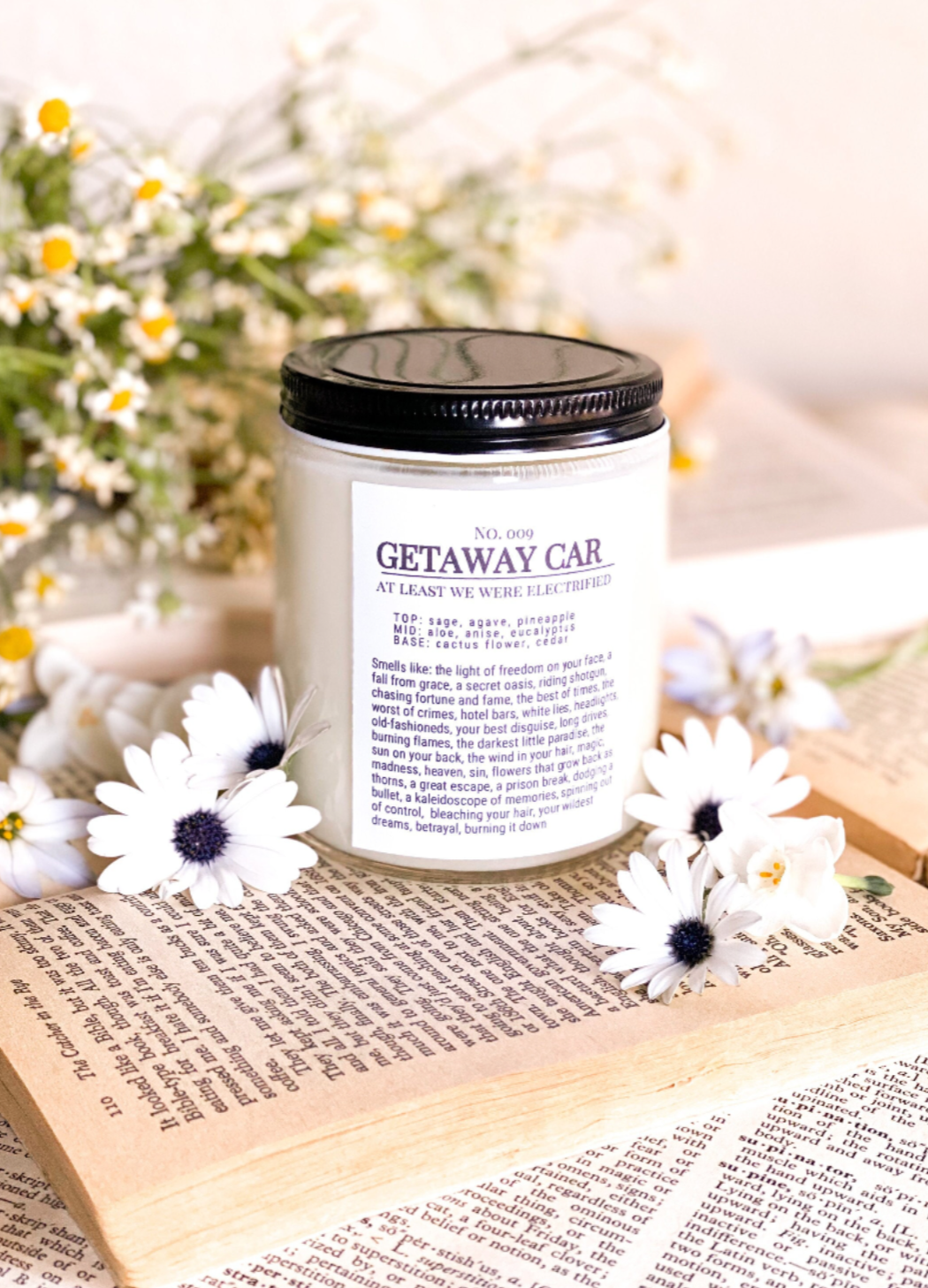 Getaway Car 8 oz Cactus Flower Candle