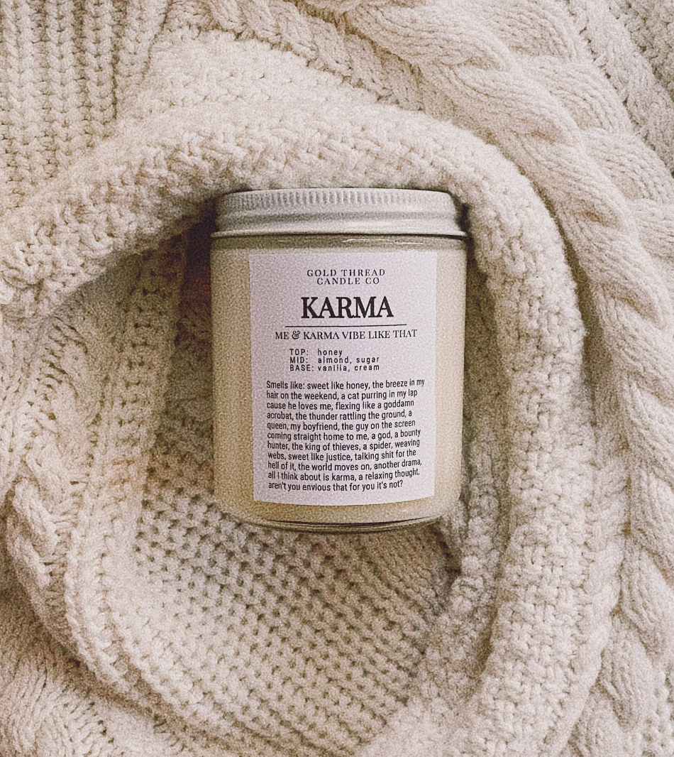 Karma 8 oz Almond & Honey Candle