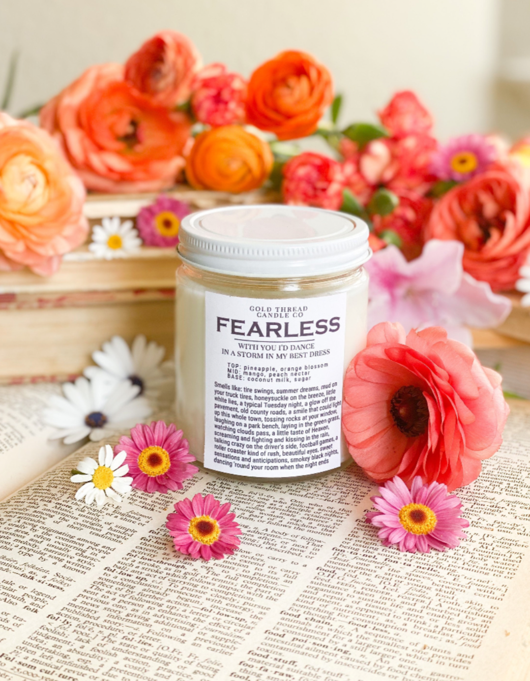 Fearless 8 oz Mango Coconut Candle