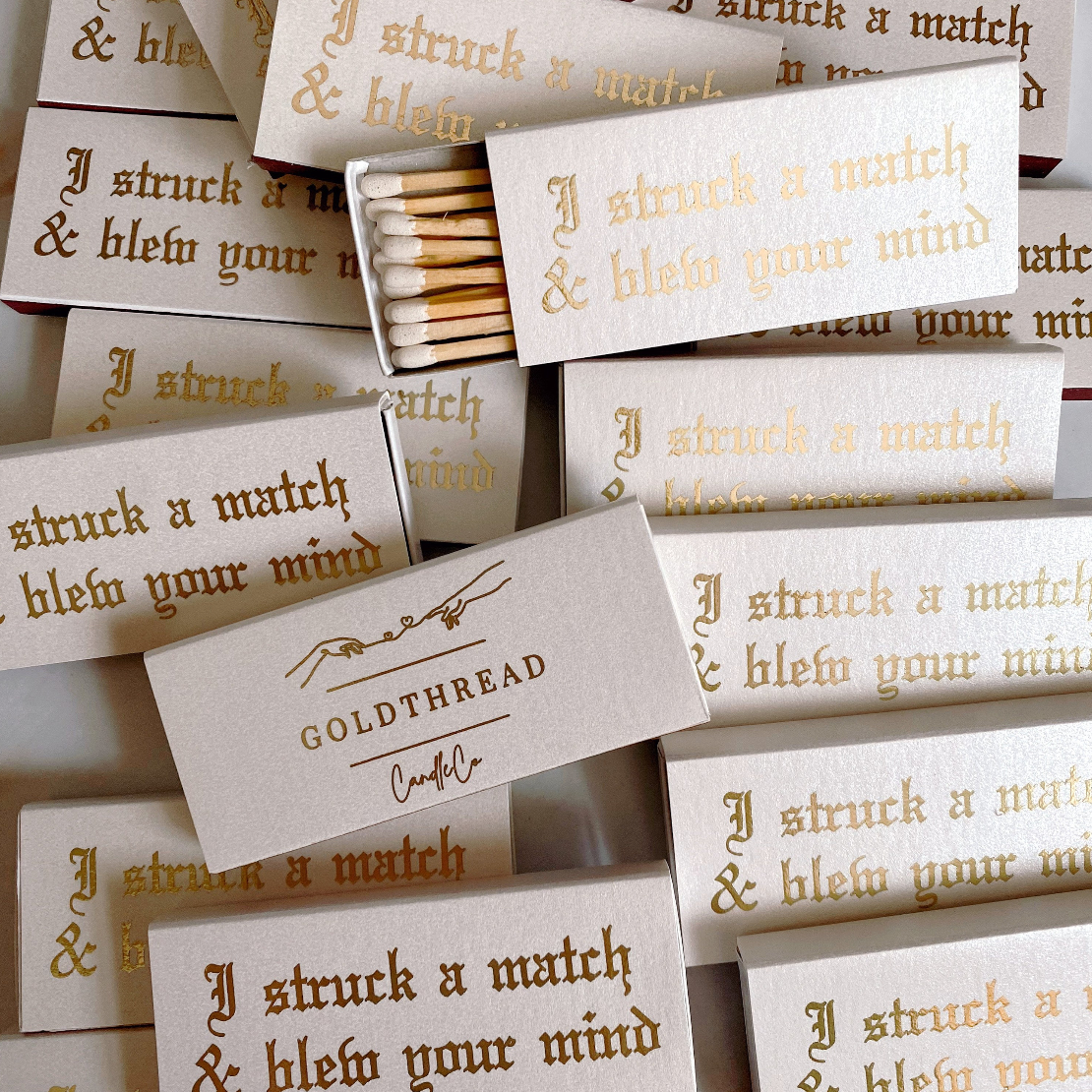 Struck A Match Candle Matches