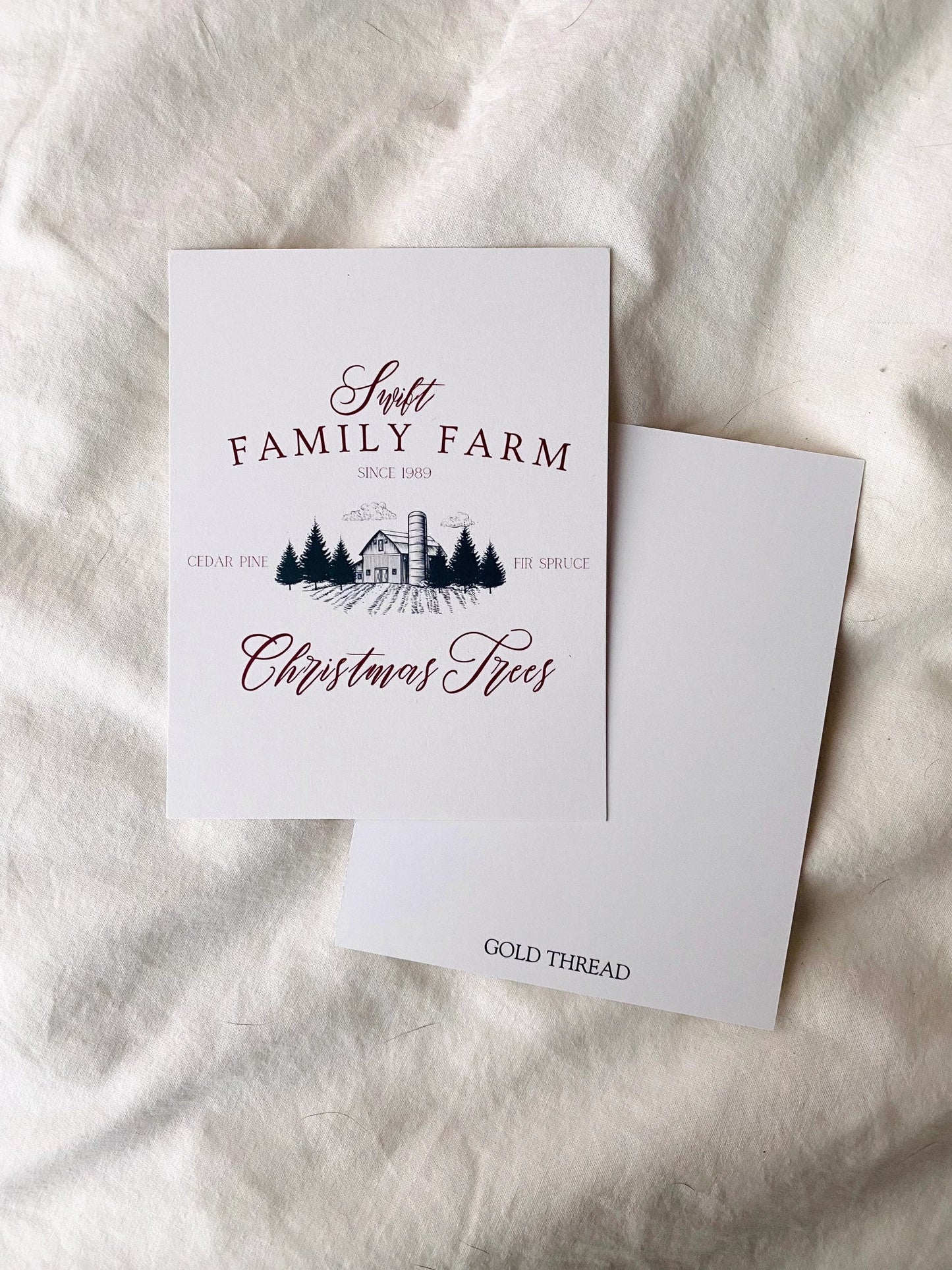 Christmas Tree Farm Postcard Pack Of Five