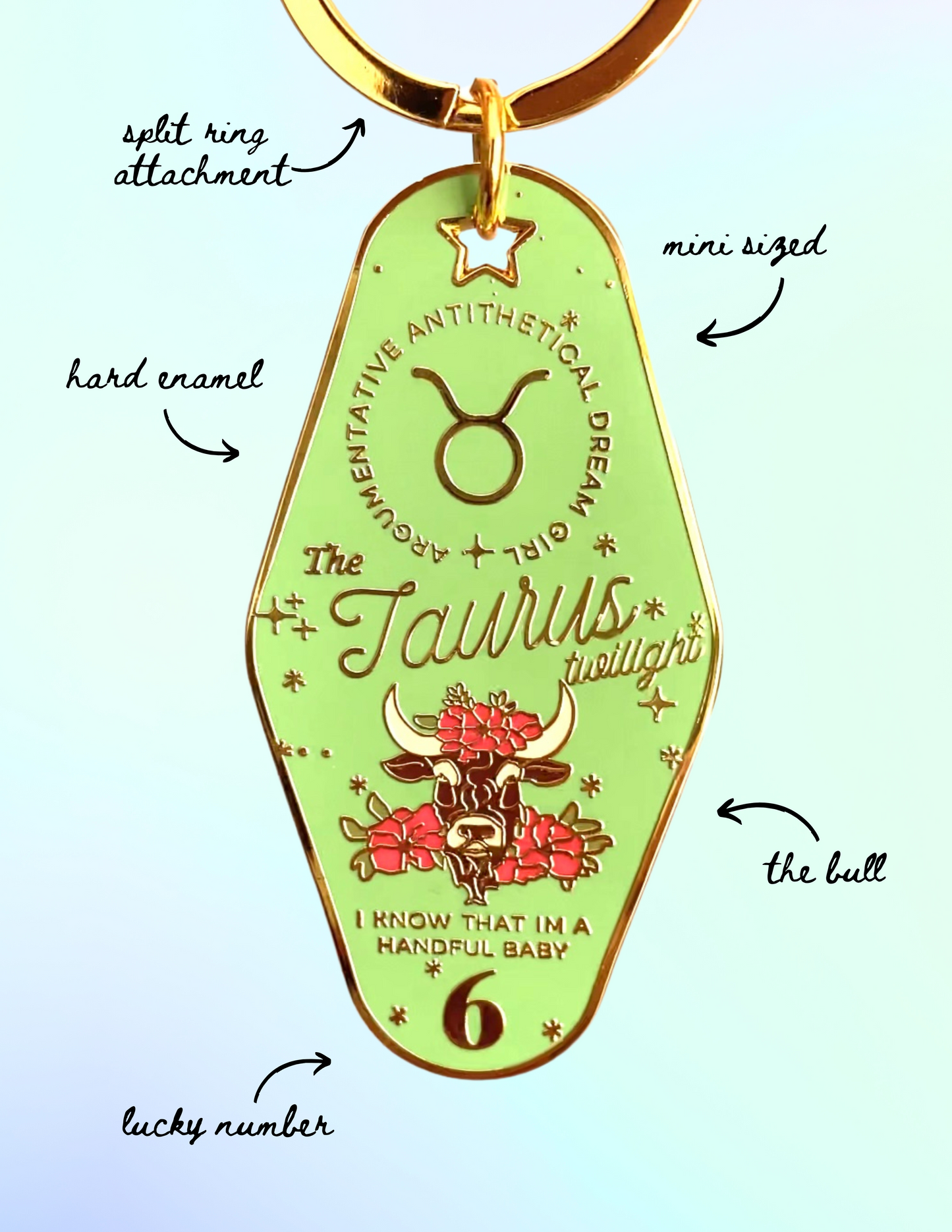Taurus Mini Motel Keychain