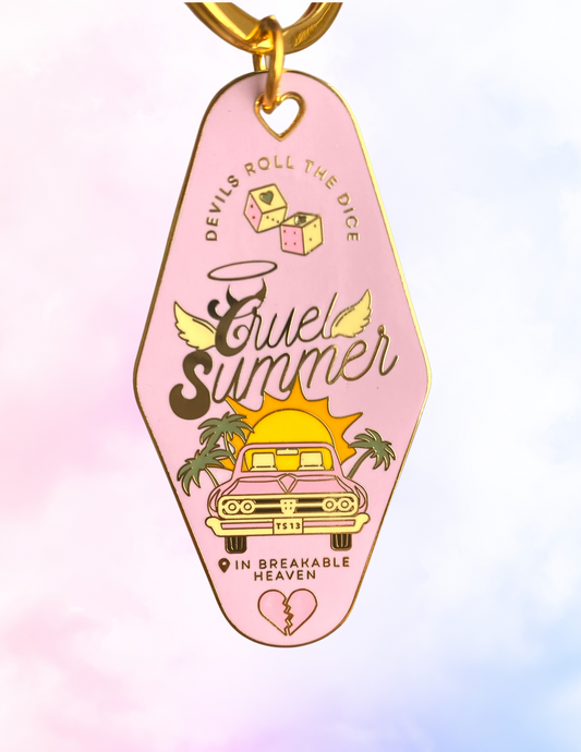 Cruel Summer Mini Motel Keychain