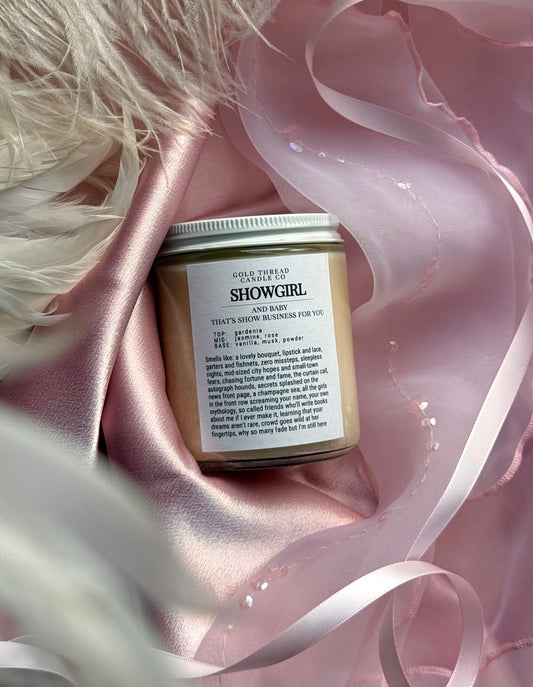 Showgirl 8 oz Floral Vanilla Candle