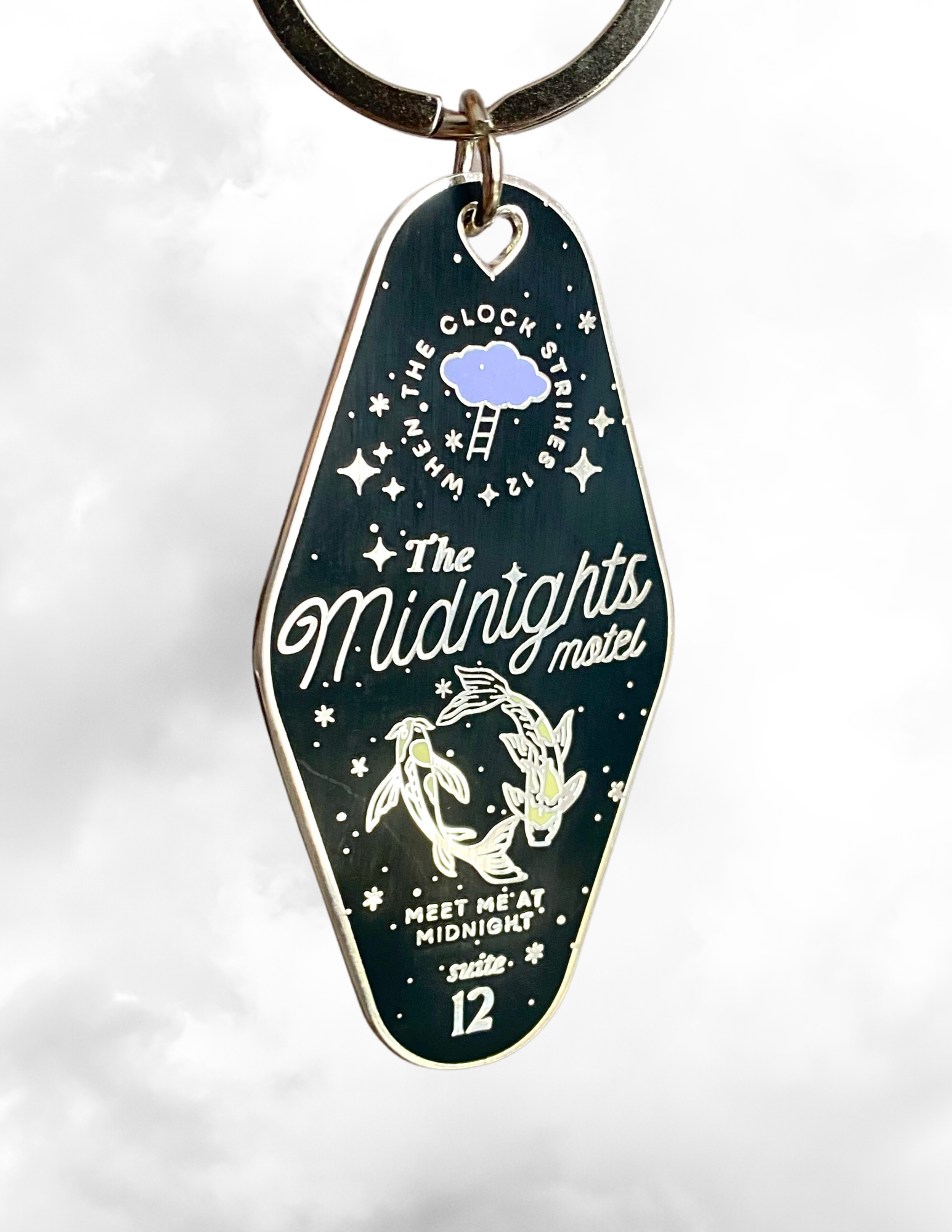 Black Midnights Mini Motel Keychain – Gold Thread