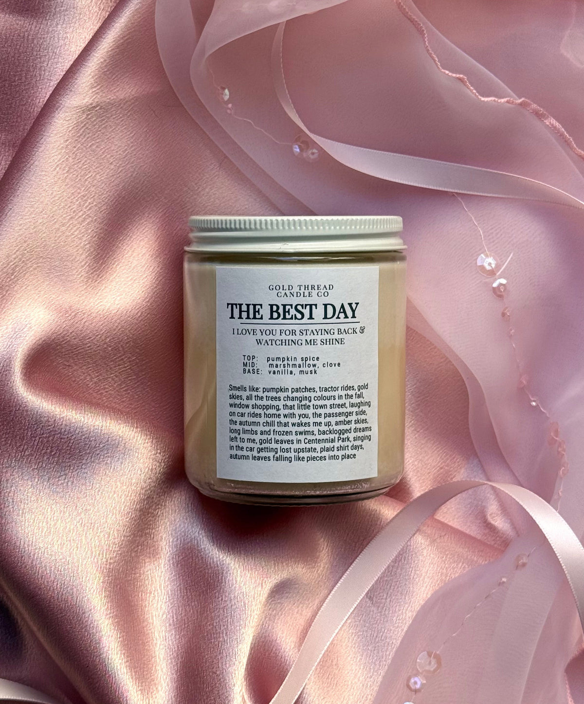 The Best Day 8 oz Pumpkin Spice Candle