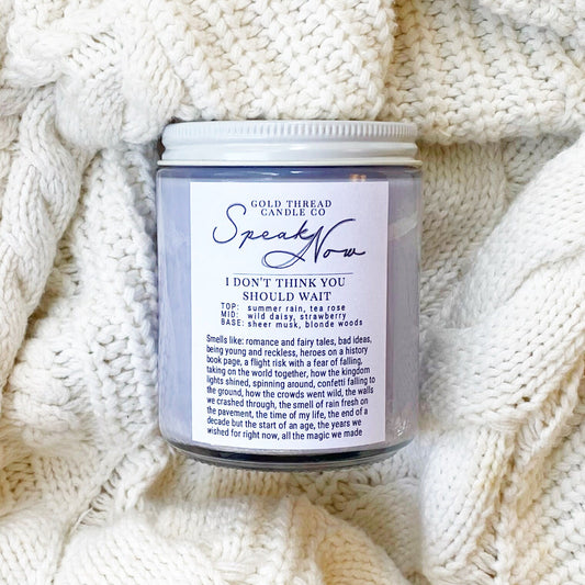 Speak Now 8 oz Floral Rain Candle
