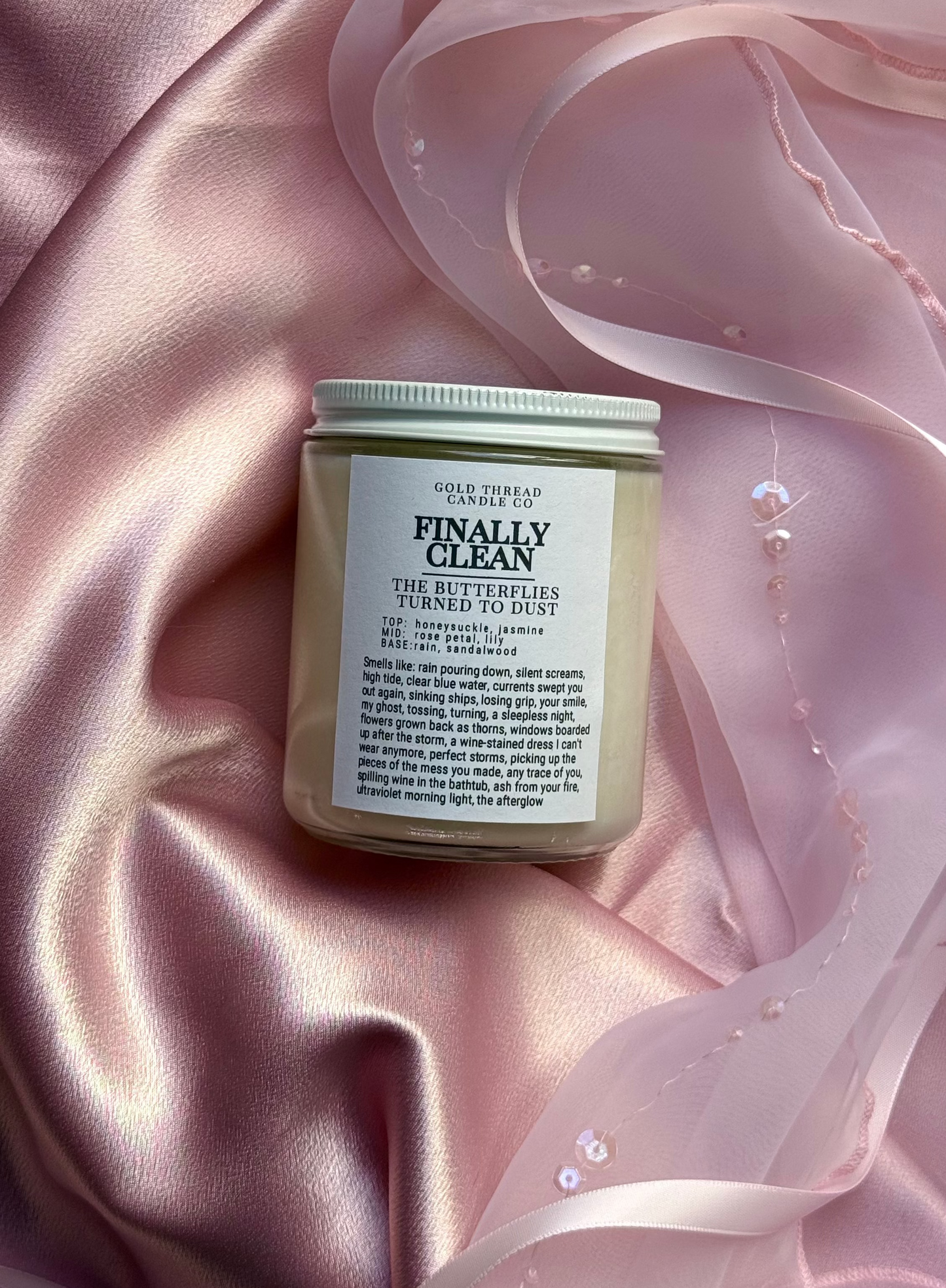 Finally Clean 8 oz Rain Water Candle