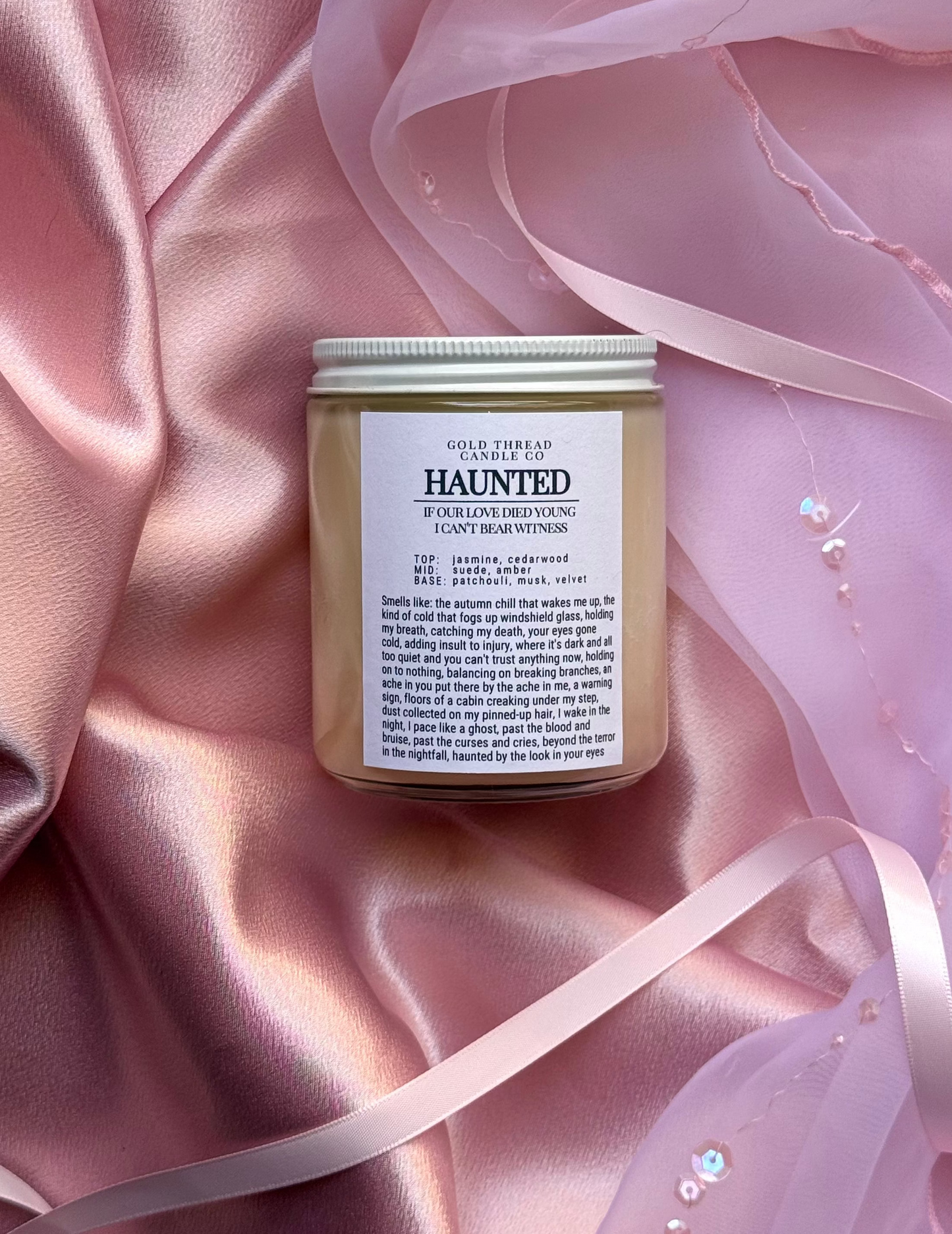 Haunted 8 oz Pomegranate Candle