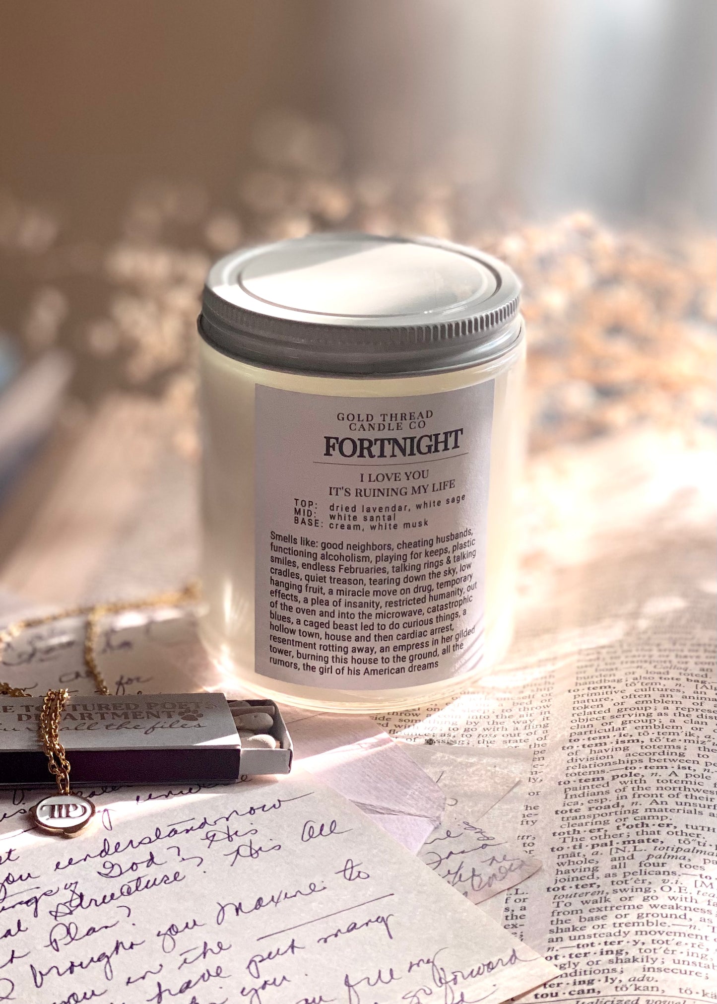 Fortnight 8 oz White Sage Candle
