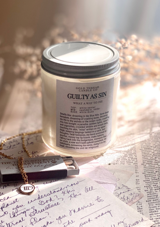 Guilty 8 oz White Santal Candle