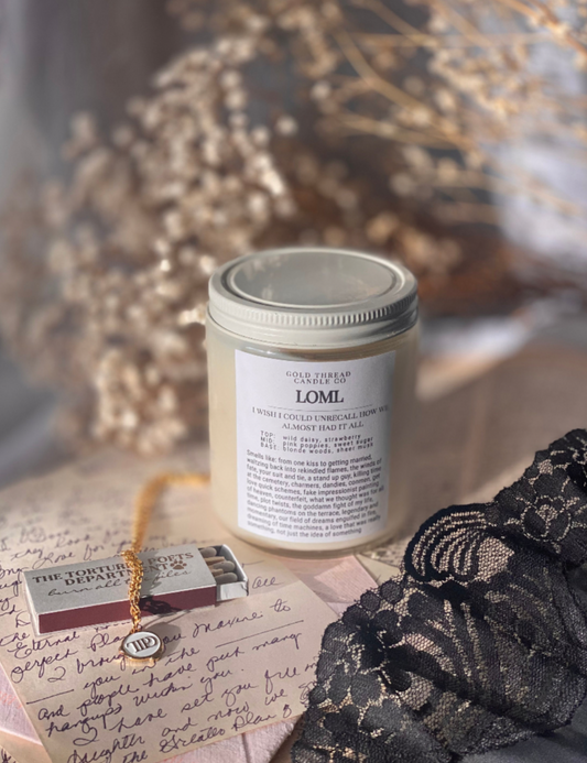 Loml 8 oz Daisy Candle