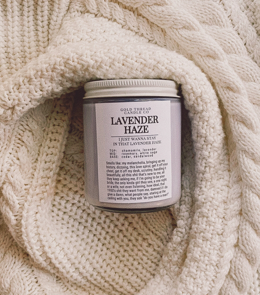 Lavender Haze 8 oz Lavender Candle