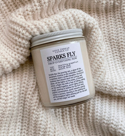 Sparks Fly 8 oz Pink Grapefruit Candle