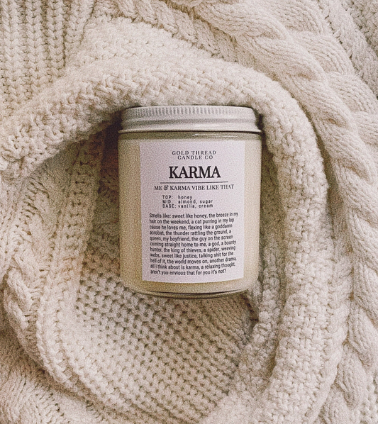 Karma 8 oz Almond & Honey Candle