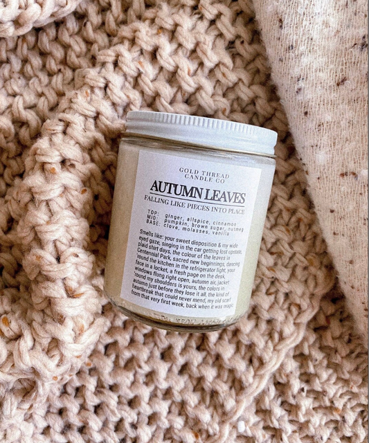 Autumn Leaves 8 oz Pumpkin Spice Candle