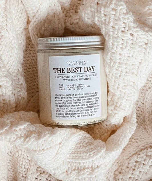 The Best Day 8 oz Pumpkin Spice Candle