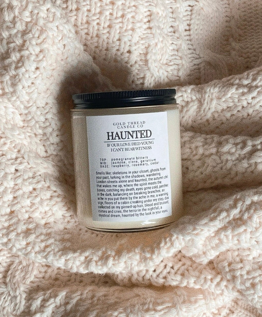 Haunted 8 oz Pomegranate Noir Candle