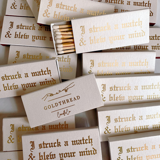 Struck A Match Candle Matches
