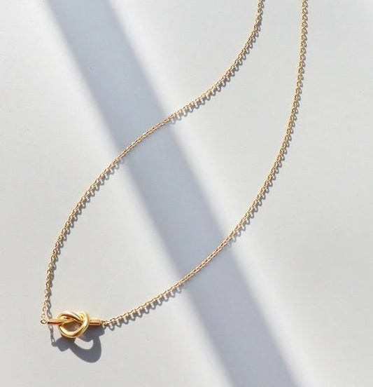 Invisible String Gold Knot 14K Gold Plated Friendship Bracelet